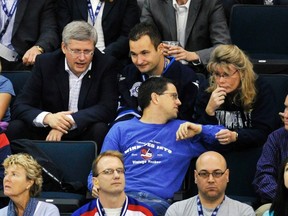 Prime Minister Stephen Harper is in Winnipeg to cheer on the Jets. (REUTERS/Fred Greenslade file photo)