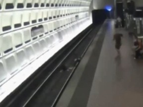 A doctor from Prince Edward Island just "did what I had to do" when he saved a legless man on a motorized wheelchair who fell onto the subway tracks in Washington, D.C., on Wednesday.