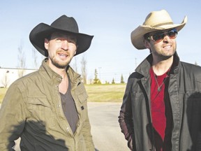 Paul Brandt, left, and Dean Brody are bringing their Road Trip to the RBC Theatre at Budweiser Gardens Oct. 15. Tickets go on sale Friday. (Codie McLachlan/Postmedia Network)