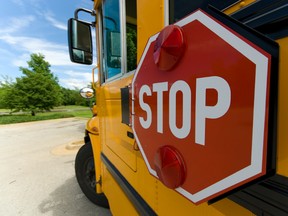 Shouldn't have been doing this on a school bus. 

(Fotolia)