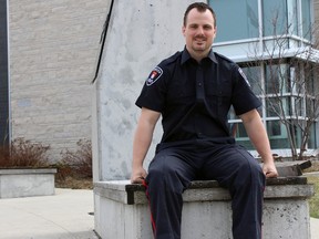 Const. Joshua Conner, youth programs officer and Youth Criminal Justice Act co-ordinator with Kingston Police. (Steph Crosier/The Whig-Standard)