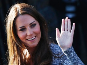 Britain's Catherine, Duchess of Cambridge leaves Hope House addiction treatment centre after an official visit in London February 19, 2013. One of Britain's most celebrated authors has launched a withering attack on Britain's Duchess of Cambridge, Kate Middleton, branding her a "shop-window mannequin" with a plastic smile whose only role in life is to breed.  (REUTERS/Luke MacGregor)