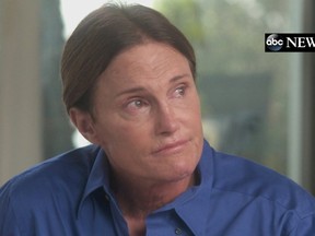 Bruce Jenner is seen as he sits down with ABC News anchor Diane Sawyer for a two-hour interview that aired during a special edition of ABC News’ “20/20" on April 24, 2015, in this handout courtesy of ABC News. REUTERS/ABC News/Handout via Reuters