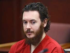 James Holmes sits in court for an advisement hearing at the Arapahoe County Justice Center in Centennial, Colo., in this file photo taken June 4, 2013. (REUTERS/Andy Cross/Pool)