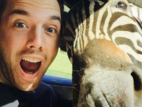 A German tourist snapped this gone-viral selfie with a zebra while in Africa. (Postmedia Network/Reddit)