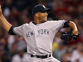 Ex-Yankees closer Mariano Rivera, shown during his final season in 2013, saved 652 of 732 opportunities. (REUTERS/PHOTO)