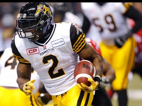 Hamilton Tiger-Cats running back Nic Grigsby. (Al Charest/Postmedia Network)