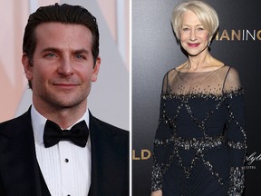 Bradley Cooper and Helen Mirren. (Reuters file photo)