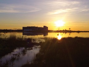 The Bruce Power plant on Lake Huron at sunset. The generator of nuclear energy is collaborating with MIRARCO and Laurentian University to study the potential use of small, modular reactors in Northern Ontario. (Postmedia file photo)