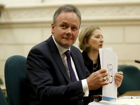 Bank of Canada Governor Stephen Poloz prepares to testify before the Commons finance committee on Parliament Hill in Ottawa April 28, 2015. REUTERS/Chris Wattie