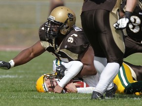 David Onyemata will host a handful of NFL scouts at the first pro day to be held in Winnipeg, on Monday. Onyemata has dreams of being selected in this year's NFL draft.