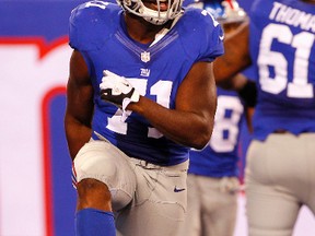 Former NFLer Adewale Ojomo says he's "just thankful to be playing football." (Getty Images/AFP)