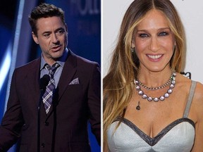 Robert Downey Jr. and ex-girlfriend Sarah Jessica Parker. (WENN/Reuters)