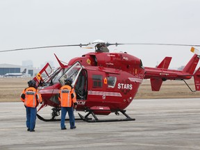 A STARS helicopter.

Marcel Cretain/Postmedia Network