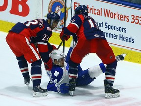 The Marlies lost 5-2 to the Griffins in Grand Rapids on Wednesday night. Toronto leads the best-of-five series 2-1. (Dave Abel/Toronto Sun/Postmedia Network)