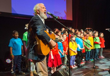 Juno nominee Fred Penner Fred Penner - along with the young kids of RPSM Choir -  perform at CRESCENDO 2015 in support of Regent Park School of Music held at Ada Slaight Hall in Daniels Spectrum in the Regent Park neighbourhood in Toronto, Ont. on Wednesday April 29, 2015.  The evening included musical performances by students, recent graduates and special guests. Ernest Doroszuk/Toronto Sun