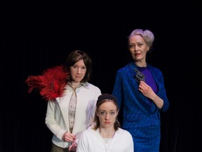 Becoming Sharp plays in the Backstage at the Arts Barns through May 17.