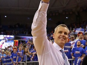 Billy Donovan, formerly of the Florida Gators, will take on a new role as head coach of the Oklahoma City Thunder. (Rob Foldy/AFP)