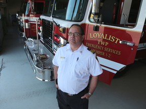 Fred Stephenson has been permanently named Loyalist Township's fire chief. (Elliot Ferguson/The Whig-Standard)