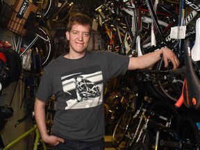Graeme Healey of Frontenac Cycle Sport will be on hand at Transition Kingston’s ‘Show of Hands’ skill-sharing forum to give Kingston residents instructions and tips on how to keep their bicycles properly maintained. (James Paddle-Grant/For The Whig-Standard)