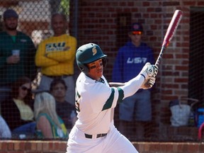 Julian Service swatted a two-run, walk-off home run April 17 to help the Southeastern Louisiana Lions defeat the McNeese State Cowboys. Head coach Matt Riser has been impressed with the 21-year-old Sarnia native's mental makeup through his first season at the Louisiana-based Division-I school.  
Handout/Sarnia Observer/Postmedia Network