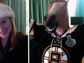 Hockey GIF maker Stephanie Vail is a die-hard Boston Bruins fan. (Handout/Twitter)