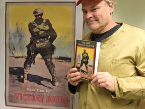 In 2014 Tillsonburg's Robin Barker-James published his first book, The Last Trench Fighter, which he planned to use for a five-part, five-year play that opened in September 2014. The remaining four parts were scheduled to run annually until 2018. The Last Trench Fighter is available for sale at the Tillsonburg Station Arts Centre and Annandale National Historic Site or online at www.volumesdirect.com. (CHRIS ABBOTT/TILLSONBURG NEWS/FILE PHOTO)