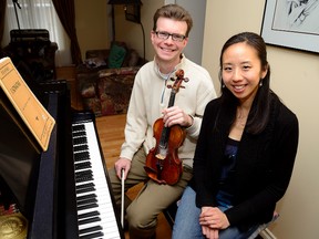 Both Scott St. John and Angela Park are former London Kiwanis Rose Bowl winners and Londoners who have played concert halls around the world. (MORRIS LAMONT, The London Free Press)