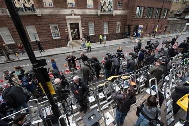 General views of St. Mary's Hospital's Lindo Wing in London on May 2, 2015 where Catherine, Duchess of Cambridge gave birth to a baby girl. (David Sims/WENN.com)