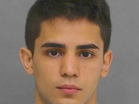 Andres Chicas, 21, is accused of sexual interfering and sexually assaulting a 15-year-old girl while volunteering at a North York high school. (Toronto Police photo)