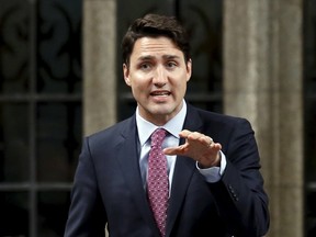 Liberal leader Justin Trudeau speaks during Question Period in the House of Commons on Parliament Hill in Ottawa April 28, 2015. (REUTERS/Chris Wattie)