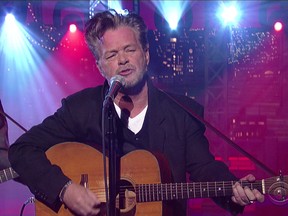 John Mellencamp appears on 'Late Show with David Letterman' April 27, 2015. (WENN.com)