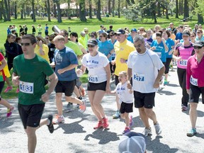 Runners line up in Canatara Park during 2014's Noelle's Gift of Fitness fun run. The annual fundraising event is set to take place this year on Saturday, May 23.
FILE/ SARNIA OBSERVER/ POSTMEDIA NETWORK