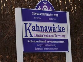 Sign in Kahnawake. (Postmedia Network files)