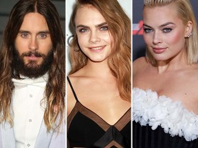 Jard Leto, Cara Delevingne and Margot Robbie (WENN.COM)