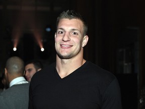 Football player Rob Gronkowski.  Dimitrios Kambouris/Getty Images for GQ/AFP