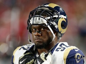 Defensive end Alex Carrington, formerly of the St. Louis Rams. (Christian Petersen/AFP)