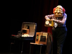 The award-winning show Loon, created by Wonderheads, is performed in a full-face masks to tell the story of a lonely man?s journey, is on at The Grand Theatre?s McManus Studio.