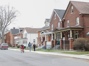 The sidewalks along Alfred Street at Earl Street in the University District in Kingston, Ont. on Monday May 4, 2015, are clear of any signs of the Queen's University students who moved out over the weekend. Julia McKay/The Kingston Whig-Standard/Postmedia Network