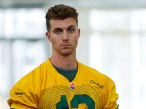 Justin Goltz was brought in the the Eskimos last November during their playoff run. (Tom Braid, Edmonton Sun)