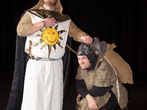 King Arthur and his trusty coconut-clomping companion search for the Holy Grail in Theatre Sarnia's production of the Monty Python-inspired musical, Spamalot, playing at the Imperial Theatre from May 22 to 30.
submitted photo for SARNIA THIS WEEK