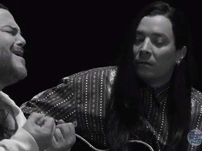 Jimmy Fallon and Jack Black recreate Extreme's More Than Words (YouTube screen shot)