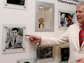 University of Ottawa alumni Alex Trebek was honoured in Ottawa Tuesday May 5, 2015. The University of Ottawa inaugurated the Alex Trebek Alumni Hall Tuesday morning. The new alumni hall was funded in part through Trebek's $2.4 million donation.    Tony Caldwell/Postmedia Network