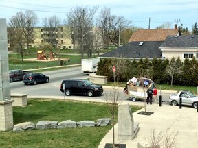 Kingston Police fine man for having an insecure load. Kingston Police photo