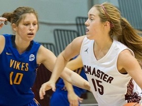 Gananoque's Clare Kenney, who plays for McMaster, has been selected to play in the OUA women's basketball all-star game Saturday night at Queen's University's Athletics and Recreation Centre. (McMaster University Athletics)