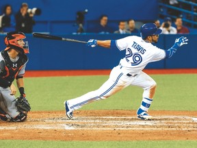 Blue Jays second baseman Devon Travis. (Dave Thomas/Toronto Sun)