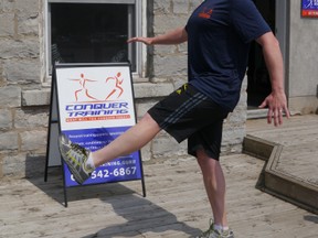 Leg Swings is an exercise that should be part of a balance training program.
(Supplied photo)