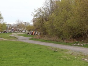 A man walks along the Wellington Street extension on Tuesday May 5 2015. Ian MacAlpine/The Kingston Whig-Standard/Postmedia Network