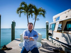 Former Air Force C-130 pilot, Brian Hall, a businessman who wants to start 4-hour round trip service between Marathon in the Florida Keys and Havana, poses for or a picture in Marathon, Florida, February 20, 2015. REUTERS/Mark Blinch