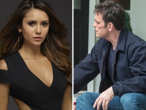 (L-R) Nina Dobrev in "The Vampire Diaries" and  Matt Dillon in "Wayward Pines."